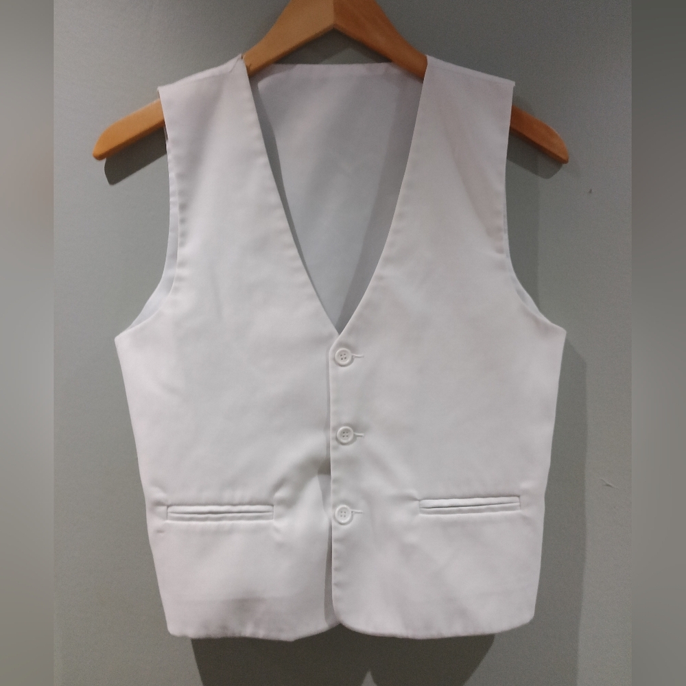Elegant Formal White Event Wear Vest